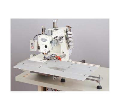 China Factory T-shirt sleeve hemming machine 3 needle horizontal layer top and bottom cover-stitch machine semi-automatic hemming sewing machine for sale