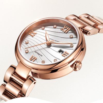 China Automatic Calendar Custom Lady Date Mechanical Watch for sale