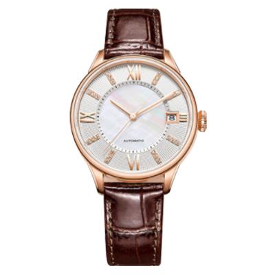 China Latest Stainless Steel Automatic Lady Business Date Mechanical Watch for sale