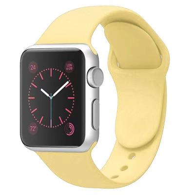 China Apple watches strap Solid color sports silica gel Watch band for Apple Smart Watch band 7 8 se Watch band for sale