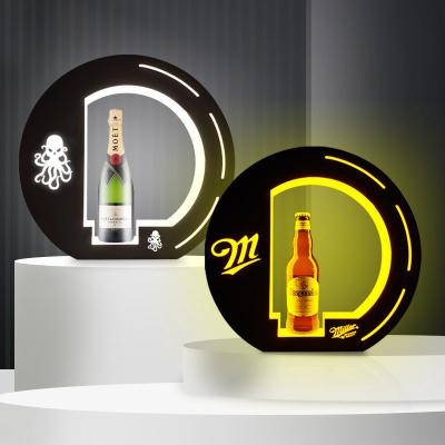 China Base Camping Glowing Display Rack Wine Champagne Holder Laser Bar KTV Party Light LED Nightclub Living Room for sale