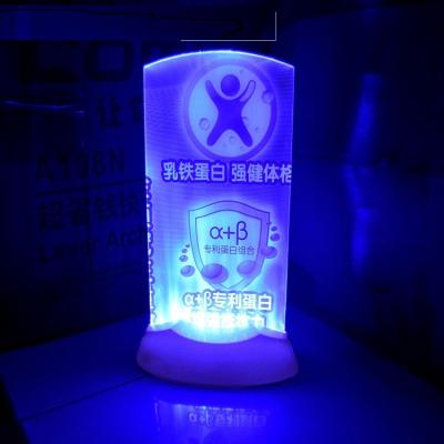 China Direct Selling LED Wine Luminous Brand Menu Folder Camping Acrylic Illuminated Billboard for sale