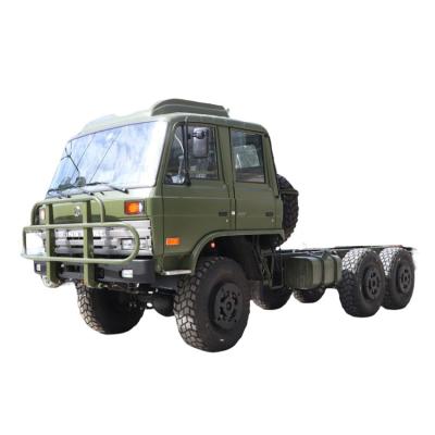 China Popular dongfeng high-end double-row products 6*6 off-road truck chassis 7350*2360*2900mm for sale