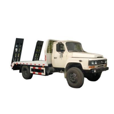 China 4*4 Dongfeng EQ1093 Headed Low Flat Plate Excavator Transport Truck 7800*2500*2550mm for sale