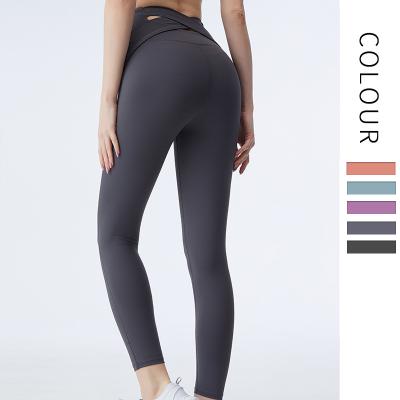 China Breathable Women Yoga Pants Ladies Fitness High Waist Active Wear Pants Yoga Gaiters for sale