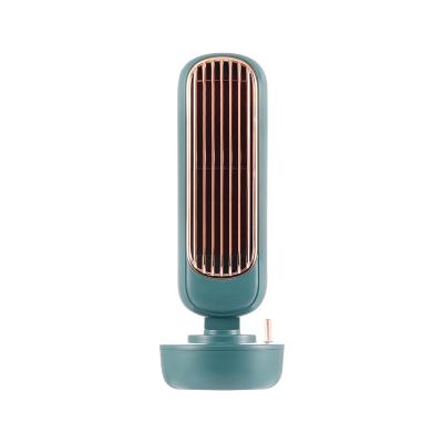 China Hotel USB Charging Electric Fan 5w Multifunctional Retro Humidifier Tower Fan for sale