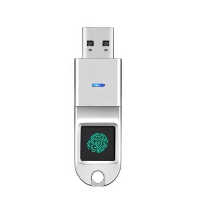 China Metal Encryped Fingerprint Pen Drive 128GB 64GB 32GB USB 3.0 Flash Drive Memory Stick For PC for sale