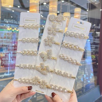 China Trendy Pearl Women Wedding Hair Charm Jewelry For Chinese Brides Headpiece Braids Accessories Hair Comb Chinese Hair Comb Pin Chain for sale