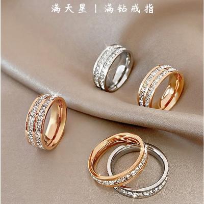 China Romantic Wedding Rings Set For All Couples Silver Gold Plated Rings Jewelry Women For Men Fashion Sterling Initial Ring for sale