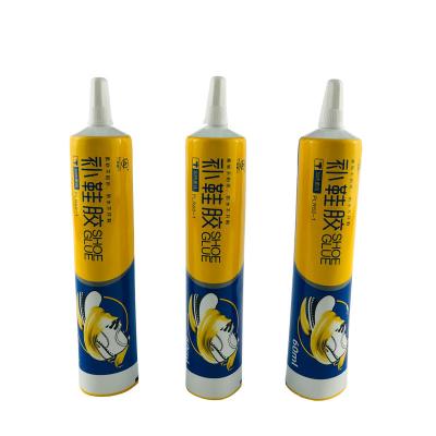 China Plastic Packaging Empty Soft Tube Glue Recyclable Material Refillable Tube Vacuum Packing Laminated Tube With Long Spout Shoe Repair Glue for sale