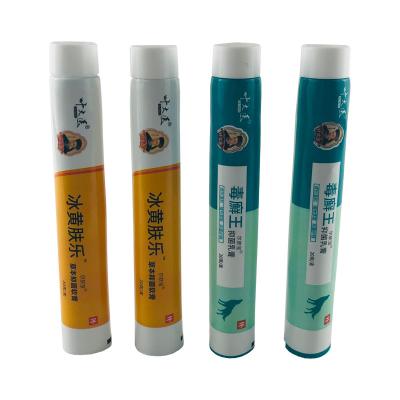 China Recyclable Material Collapsible Aluminum Medical Ointment Packaging Tube With Plastic For Pharmacy for sale