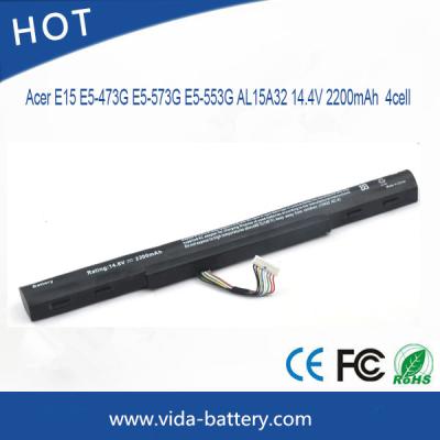 China Li-ion Battery  laptop battery  Acer E15 E5-473G E5-573G E5-553G AL15A32 series 14.4V 2200mAh  4cell for sale