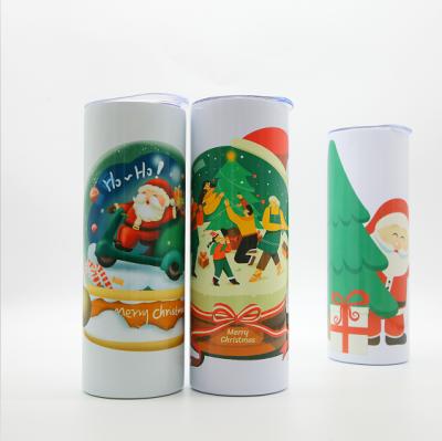 China Viable Straight Tumbler 20oz Tumbler Arms Sublimation Coating For Thin Insulated Heat Transfer Double Wall Stainless Steel Tumbler With Lid for sale