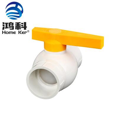 China General China Supplier Good Price Yellow Plastic Handle PVC Ball Valve Ball Valve Plastic Ball Valve Free Sample for sale