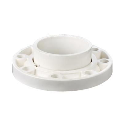 China 25 32 40 50 63 mm Hi-Quality UPVC 20 General Flange Pipe Connector PVC Adapter Material Fittings Tube Parts Slip Socket Flanges for sale