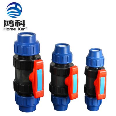 China General China 2021 Hot Sale PVC With PP Plastic Connector Double Union Ball Valve for sale