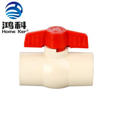 China Low price general high quality manufacturers supply plumbing pvc fittings upvc ball valve flow pvc controlPlastic ball valve for sale