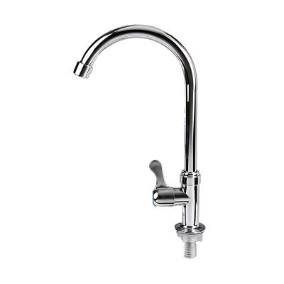 China Single Handle Gooseneck Kitchen Faucet Single Handle Drinking Water Faucets Metered Commercial Water Faucets With Cheap Price for sale