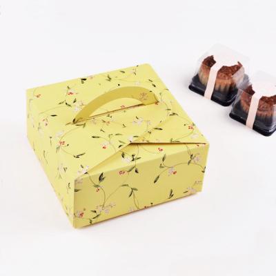 China Recycled Materials Printing Paper Small Custom Cake Boxes for sale