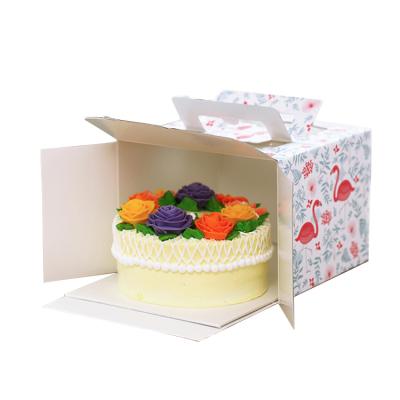 China Wholesale Recycled Materials China Supplier Cake Box Custom Packing Cake Box With Lid for sale