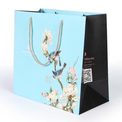 China Recyclable Printing Your Own Logo Paper Bag Custom Shopping Bag Making for sale