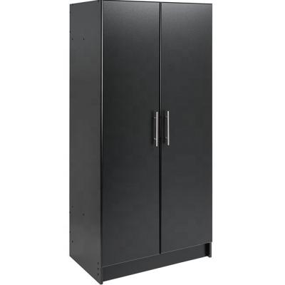 중국 2021 Hot Sale Adjustable (Height)Wood Black Chipboard Wardrobe Cabinet Bedroom Living Room Furniture 판매용