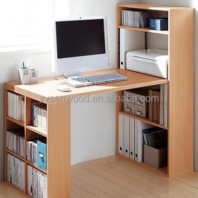 China PANEL Particleboard Wooden Board Shelf With Desk for sale