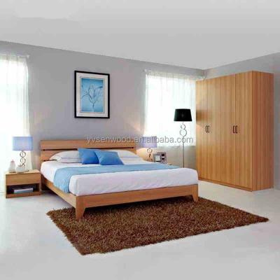 China China Factory Modern Design Good Quality Cheap Wooden Bedroom Furniture Set zu verkaufen