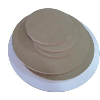 China Moisture Proof Log MDF Cut Size MDF Round MDF Wood Board For Table Top for sale