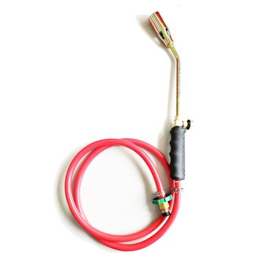 China Copper+Iron+ Zinc Alloy +Plastic+ 35 Single Switch Type Liquefied Gas Torch Fire Welding Gun Liquefied Gas Torch Gas Spray Gun Flame With Hose for sale