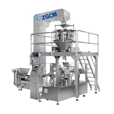 China ZG320 VFFS zipper bag packing machine majorpack standup Premade bag Rotary bag packaging machine for sale