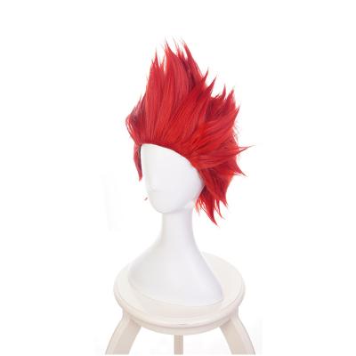 China Grassland Chicken Head Hair Red Anime Show Halloween Cosplay Hair COS Ombre Wigs Cool Men Comic Hair for sale