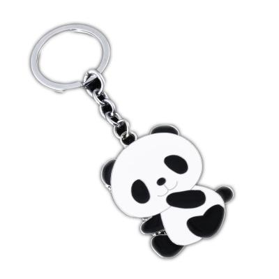 China Creative Giant Key Holder Panda Key Chain Pendant Metal Travel Memories New Year Key Pendant Gifts for sale