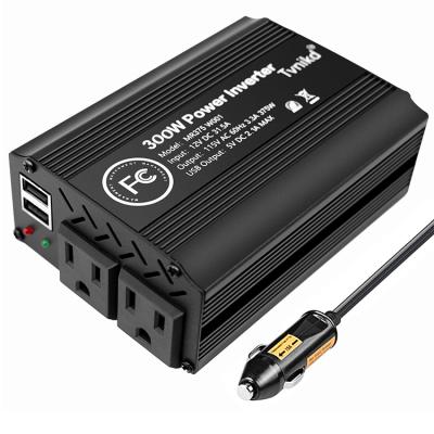 China Goldikon Hot Sale Power Inverter 300W DC 12V to AC 110V Converter Modified Sine Wave with Dual USB Output for Car Truck Phone 12*9.8*5.3cm for sale