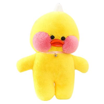 China High Quality Eco-Friendly Yellow Duck Plush Toys Hyaluronic Acid Yellow Duck Doll Lalafanfan Duck from Goldikon 30CM for sale