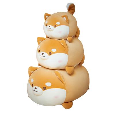 China New Cute Cartoon Shiba Inu Dog Plush Toys Lying Soft Animal Dolls Stuffed Toys For Girl Boy for sale