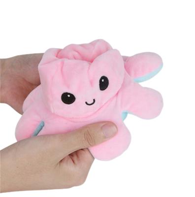 China Cute Fashionable Cute Flip Double Sided Plush Toy Reversible Octopus Stuffed Toy Gift For Kids for sale