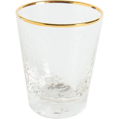 China Cs Sustainable Nordic Style Classic Glass With Gold Rim for sale