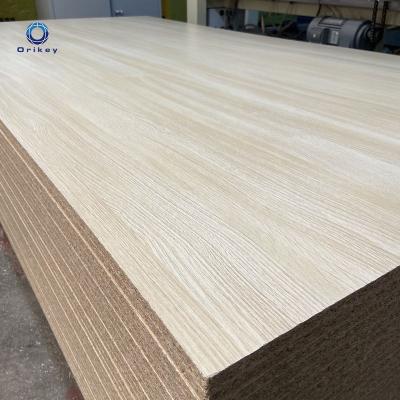 China Traditional high quality 1220*2440mm melamine faced waterproof particle board with factory cheap price for sale