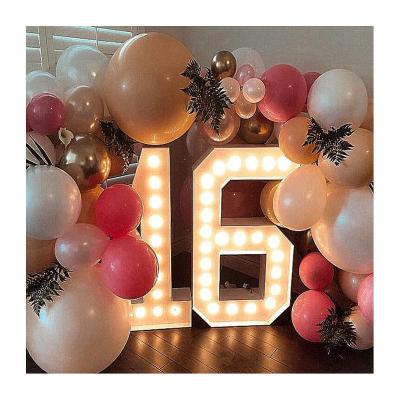 China EW Product Single Light Letters For Wedding Up Love Marquee Led Sign Lights 4ft Decoration Wedding Backdrop Giant Lettering for sale