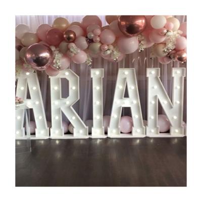 China Large Luminous Letter Design Custom Letters Simple Professional Letters Light Up Numbers For Birthday Party With Guaranteed Quality for sale