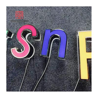 China Buildings Letter 3d Sign Shop Name Consulting Company Logo Design Newest Lighted Cafe Sign for sale