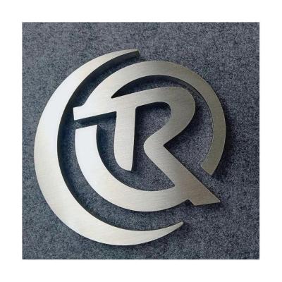 China Custom Buildings Metal Companies Make Logos Design 3d Stainless Steel Board Sign for sale