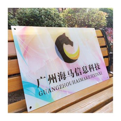 China Durable Custom Size Printing Advertising Boards High Quality Acrylic Sign Types for sale