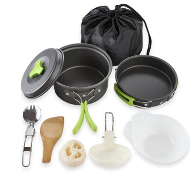 China Suitable for hike in wild alumina camping cook hard pot set one stop outdoor service for sale