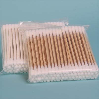 China Dispoable disposable sterile bamboo cotton buds hisopos for makeup and cleaning for sale