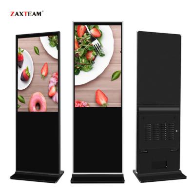 China 49 Inch Indoor Standalong Android Digital Signage Floor Stand LCD AD Online Player With A Class Screen for sale