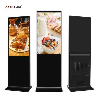 China 65 Inch Indoor LCD Advertise Kiosk Touch Screen OEM ODM Acceptable Floor Win 10 System 4K Pro Standing Panel for sale