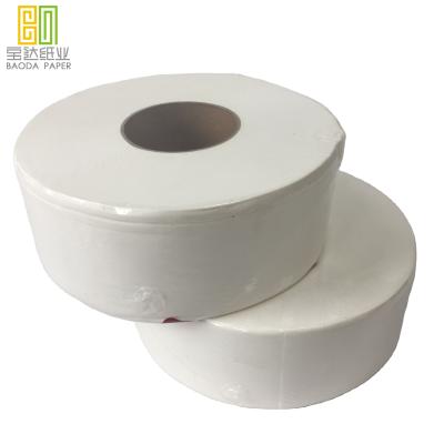 China Eco-Friendly and Hot Selling Eco-friendly With Good Quality Jumbo Roll Toilet Paper Raw Material 200 Meters Jumbo Toilet Paper Tissue Paper for sale