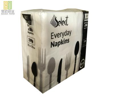 China Eco-Friendly White 2ply Silk Tissue Paper Napkin Custom Bags With Logo Paper Napkins And Napkins Dinner Napkins for sale